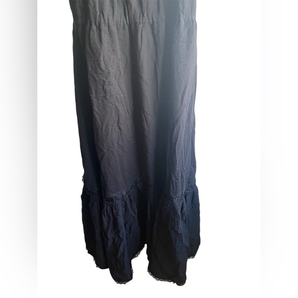 Alice + Olivia Lita Off the Shoulder Bohemian Midi Dress in Black Size 2 - Picture 5 of 9